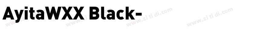 AyitaWXX Black字体转换